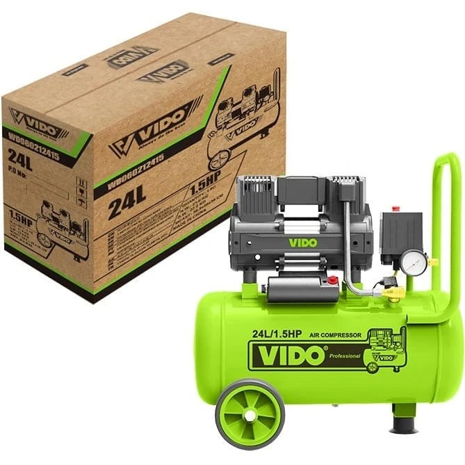 عکس شماره 5 : کمپرسور باد سایلنت ویدو مدل wd060212415 ظرفیت 24 لیتر