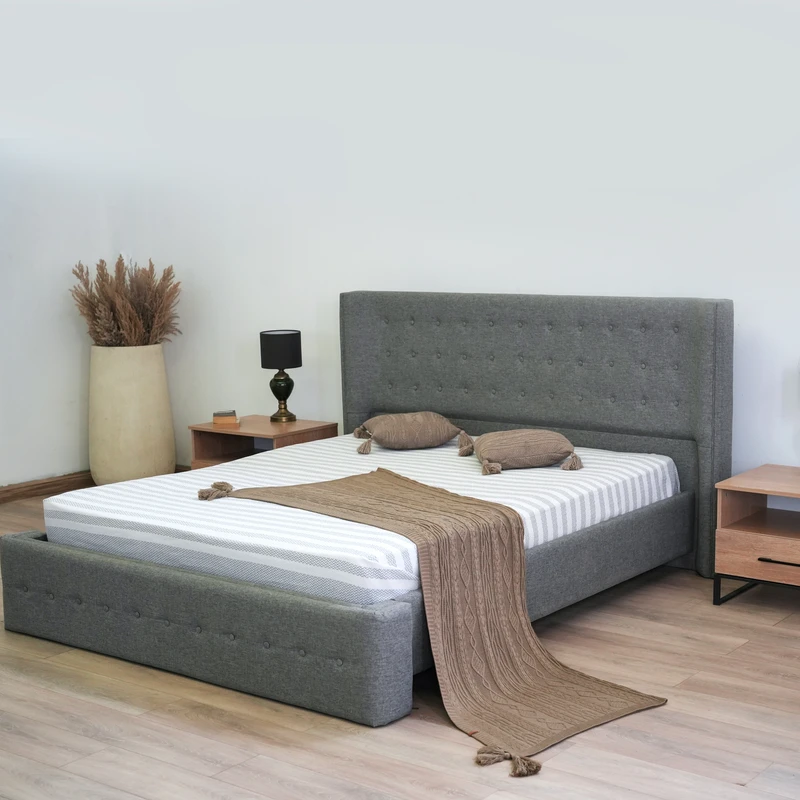 تخت خواب چوبی دو نفره دیزه چوب ایرانیان مدل سهند سایز 200x180 سانتی متر