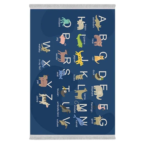 فرش پارچه‌ای دفه مدل فرشینه طرح فانتزی کد 8170