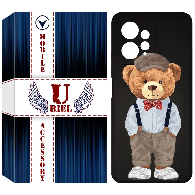 کاور یوریل قاب مدل KSH کد 41 طرح تدی مناسب برای گوشی موبایل شیائومی Redmi Note 12 4G