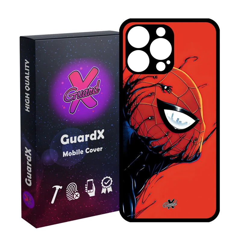 کاور گارد ایکس طرح مرد عنکبوتی مدل Glass10566 مناسب برای گوشی موبایل اپل iPhone 14 Pro Max