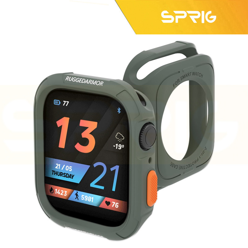 کاور اسپریگ مدل Rugged Armor مناسب برای اپل واچ اپل واچ سری 4/5/6/Se سایز 44 میلی متری