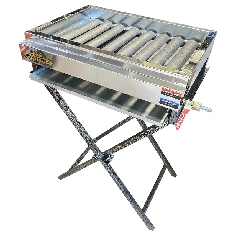 باربیکیو آکماز مدل 8 شعله پایه دار پرفکت