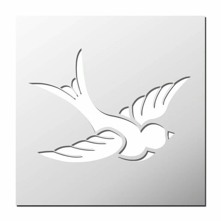  شابلون دکو رستا مدل پرنده کد S334