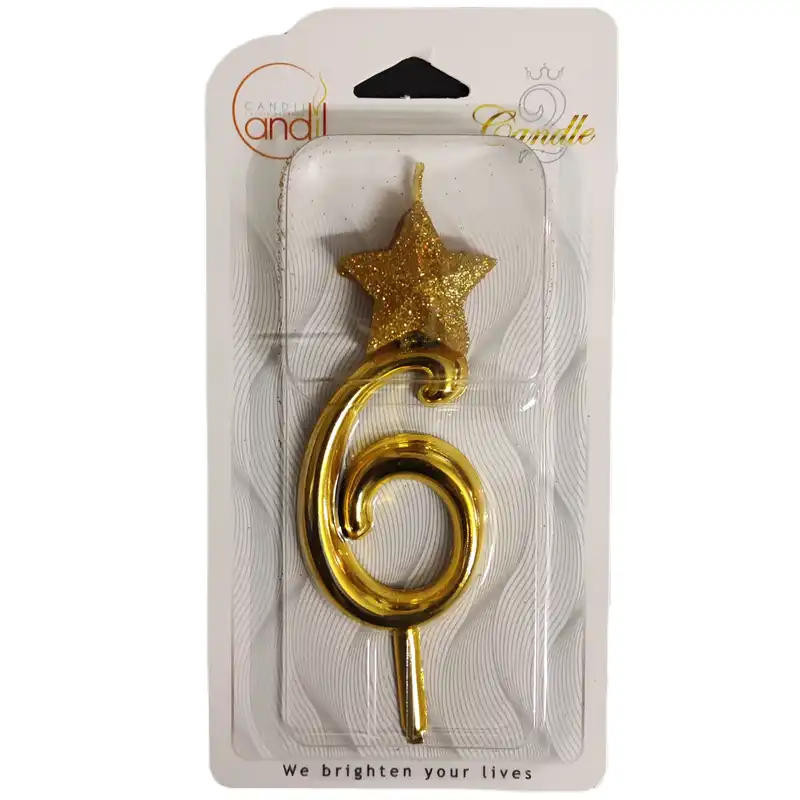 شمع تولد مدل عدد 6