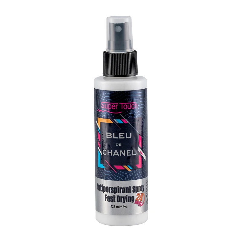 اسپری ضد تعریق سوپرتاچ مدل بلو چنل حجم 125 میلی لیتر