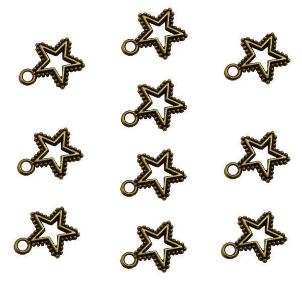 آویز گردنبند مدل ستاره درخشان کد AD 586 مجموعه 10 عددی