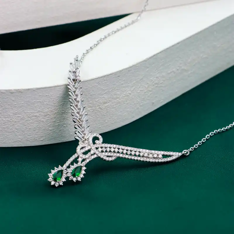 سرویس نقره زنانه جی تی ای مدل زنجیری