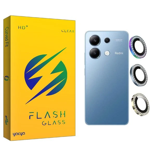 محافظ لنز گوشی یاکیا مدل Yca Ringi negin مناسب برای گوشی موبایل شیائومی Redmi note 13 4G