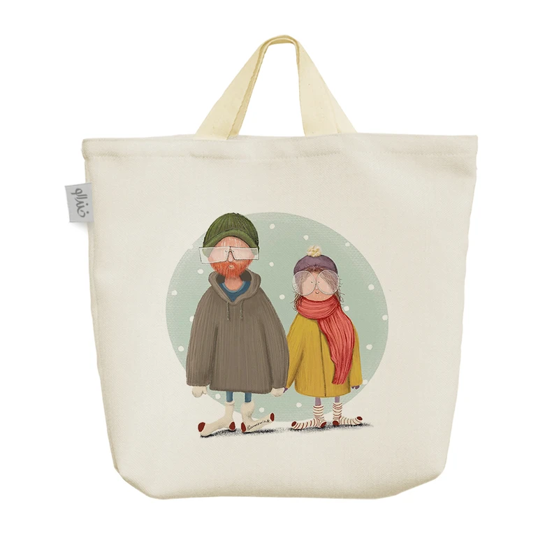 ساک خرید خندالو مدل عاشقانه Lovely کد S35