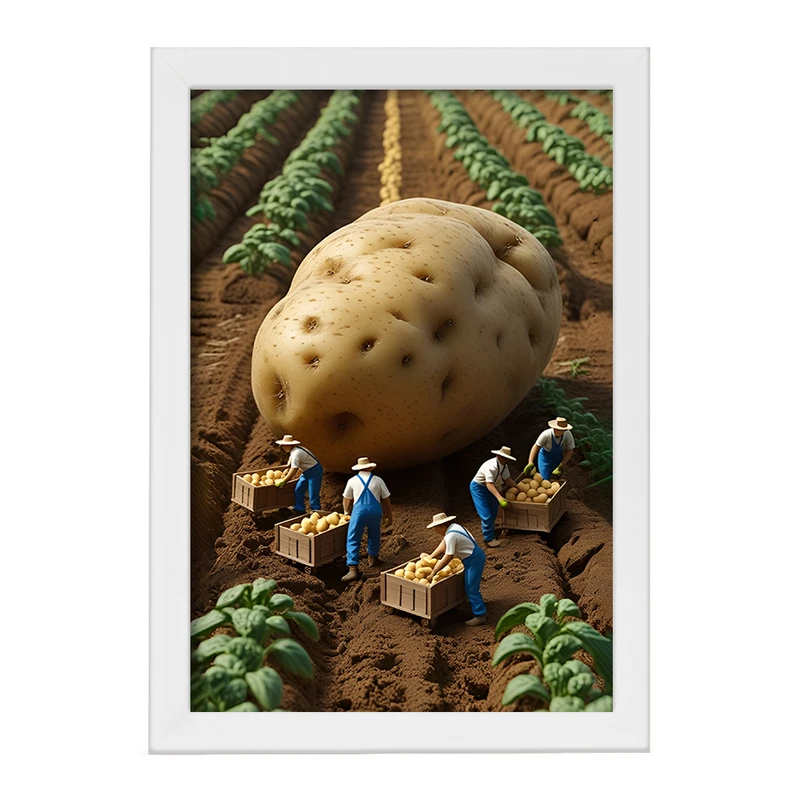 تابلو خندالو مدل مزرعه سیب زمینی کد F12604