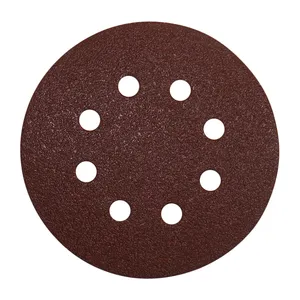 ورق سنباده پشت کرکی 12.5 سانتی متری مدل C125P60 بسته 10 عددی