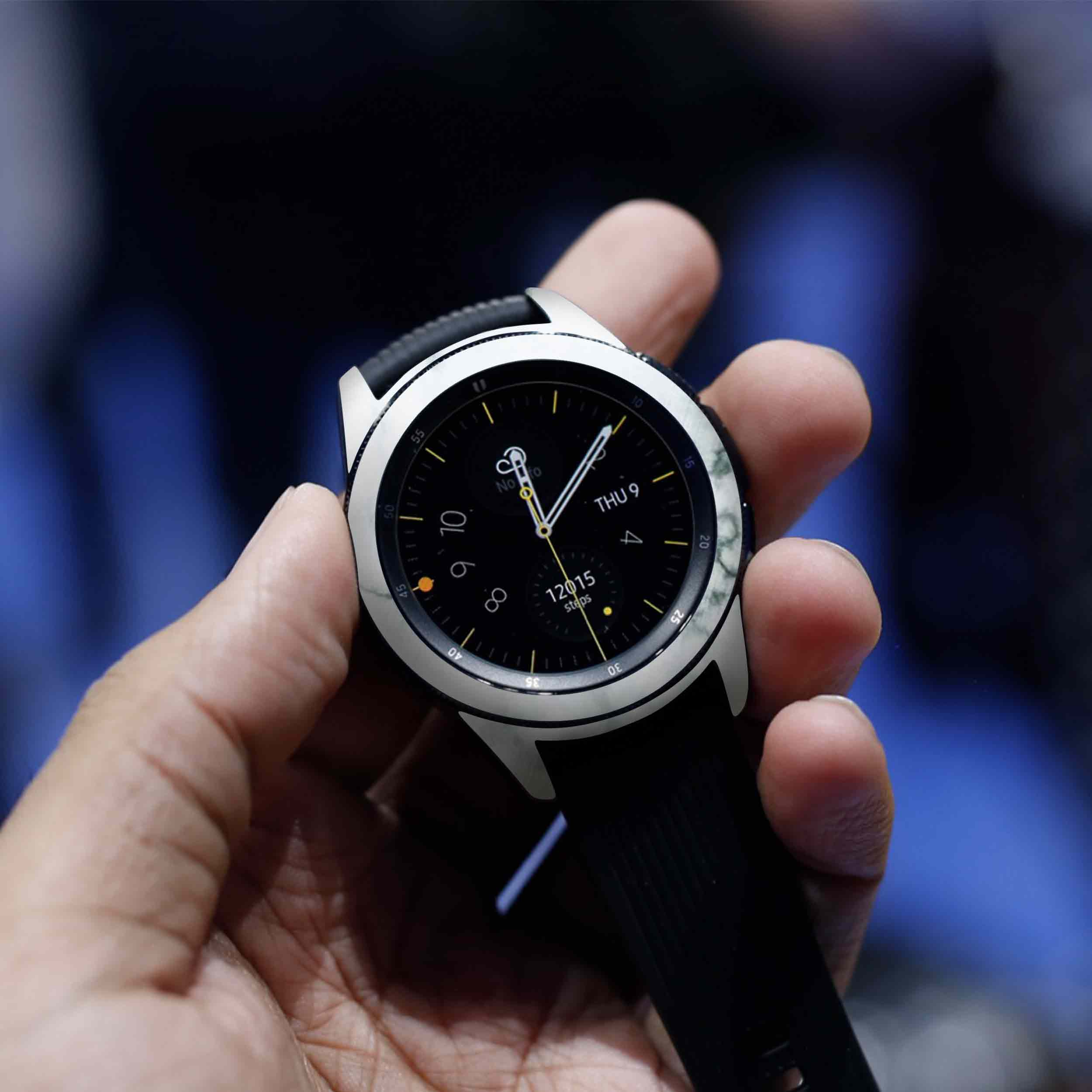 برچسب ماهوت طرح Blanco-Smoke-Marble مناسب برای ساعت هوشمند سامسونگ Galaxy Watch 42mm