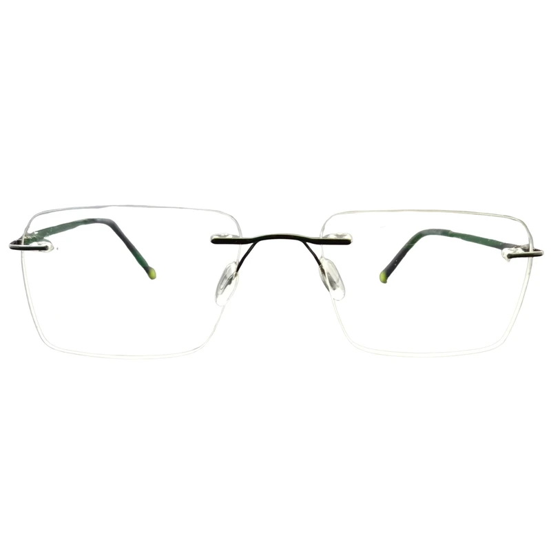 فریم عینک طبی مستطیلی مدل بدون فریم 88604 مناسب برای انواع فرم صورت