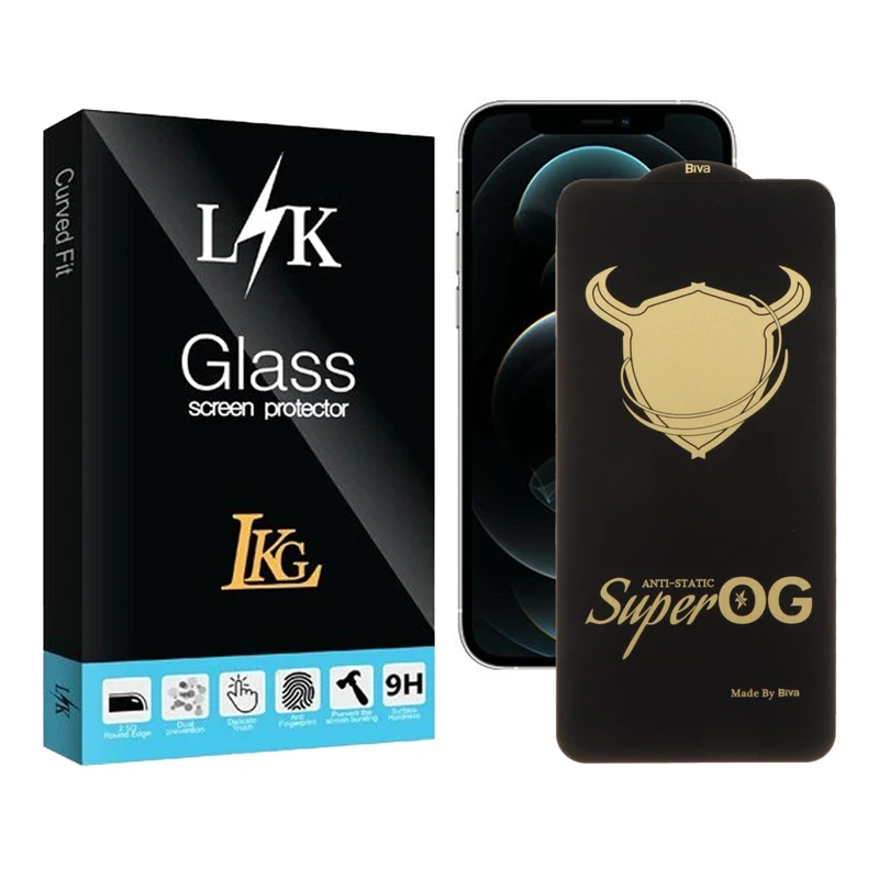 محافظ صفحه نمایش ال کا جی مدل Super-OG مناسب برای گوشی موبایل اپل iPhone 12 Pro Max