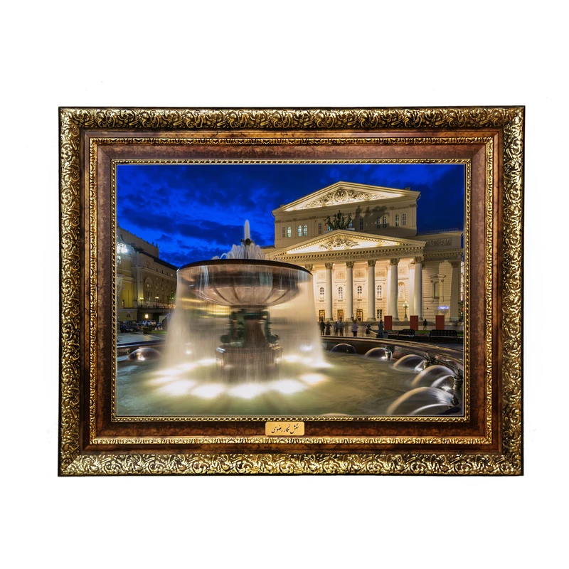 تابلو فرش ماشینی نقش نگار رضوی طرح منظره کد 271H