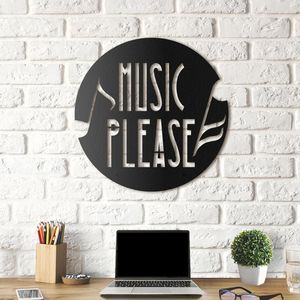 نقد و بررسی استیکر چوبی هوم لوکس طرح Music please توسط خریداران