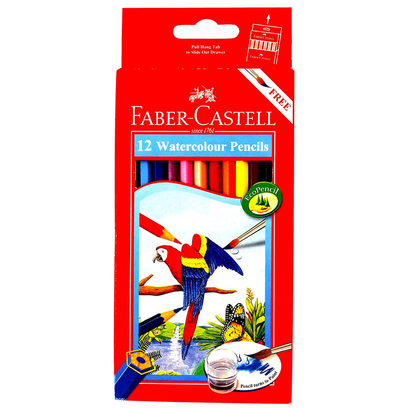 مداد آبرنگی 12 رنگ فابر کاستل کد 114462