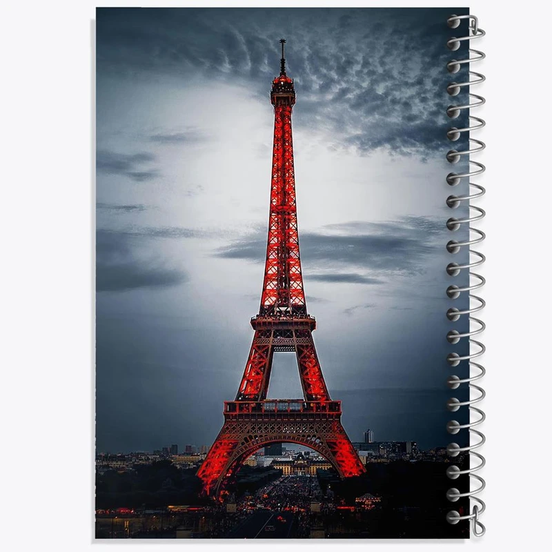 دفتر مشق 100 برگ خندالو طرح برج ایفل کد 20764