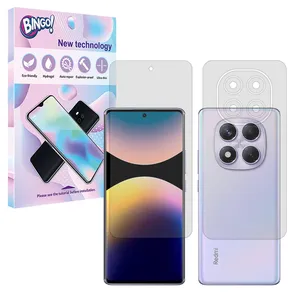 Bingo Matte model Tough screen protector suitable for Xiaomi Redmi Note 14 Pro 4G mobile phone along with the back of the phone
