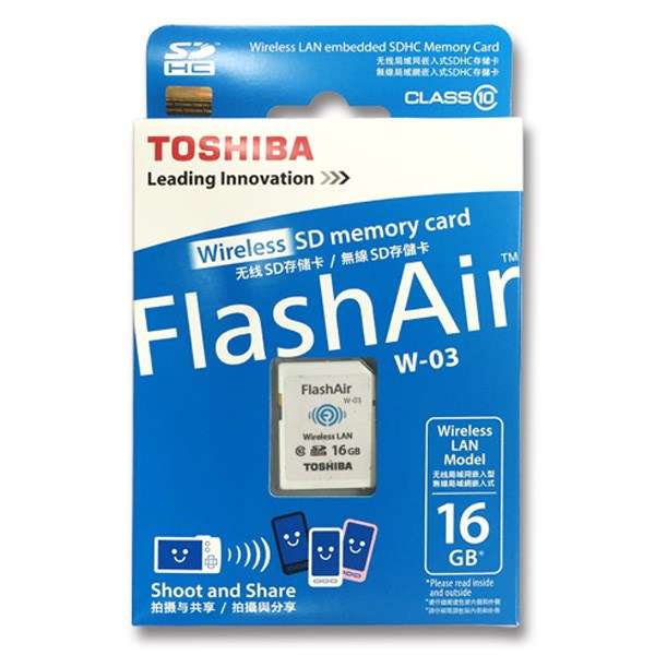 کارت حافظه SDHC توشیبا مدل Flash Air 16GB W-03 SD-R016GR7AL03ACH کلاس 10 ظرفیت 16 گیگابایت کارت حافظه SDHC توشیبا مدل Flash Air 16GB W-03 SD-R016GR7AL03ACH کلاس 10 ظرفیت 16 گیگابایت