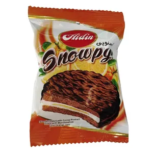 بیسکویت روکش کاکائو با مغزی پرتقال اسنوپی آیدین - 22 گرم بسته 60 عددی