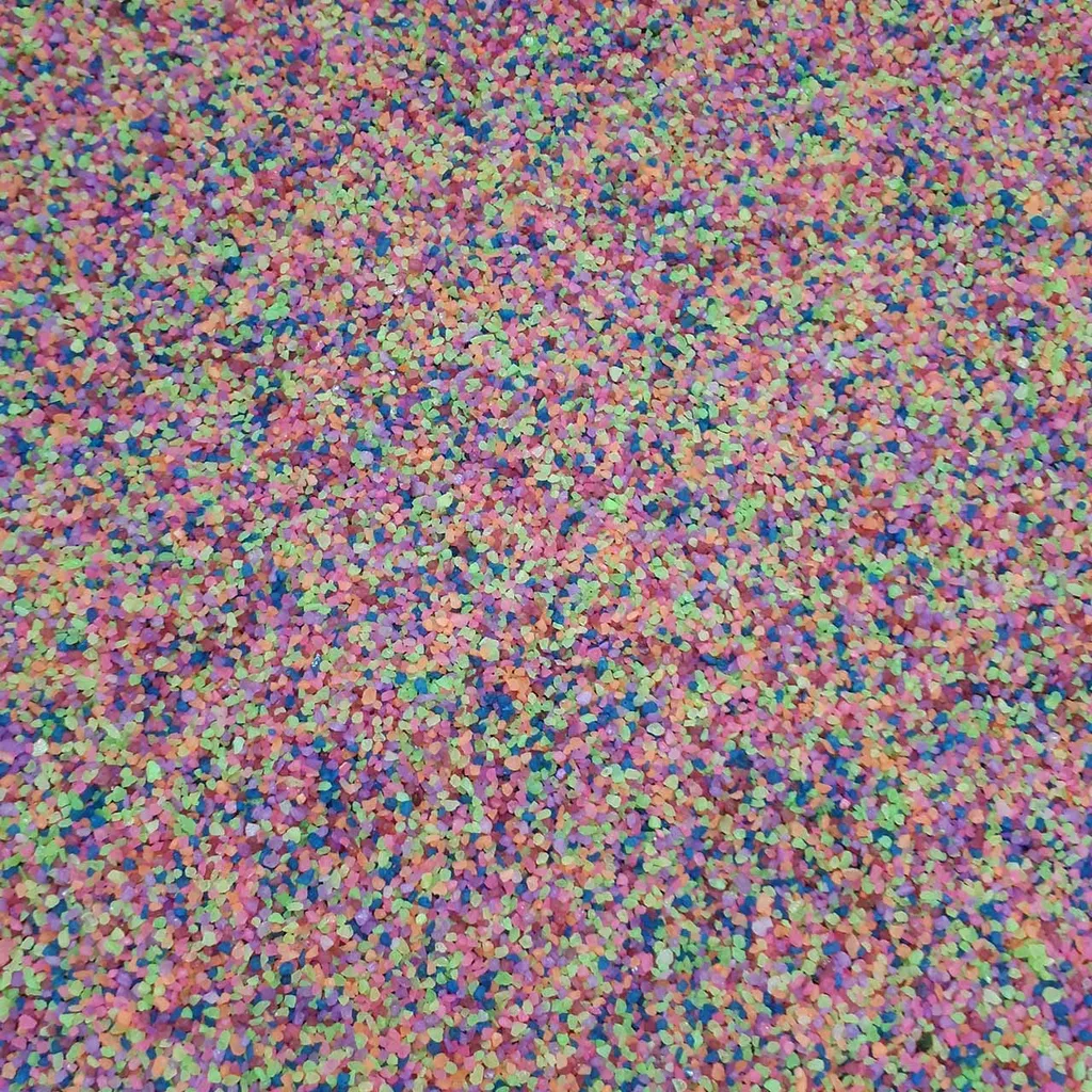 مجموعه 3 بسته ای سنگ رنگی شب تاب مدل black light sand