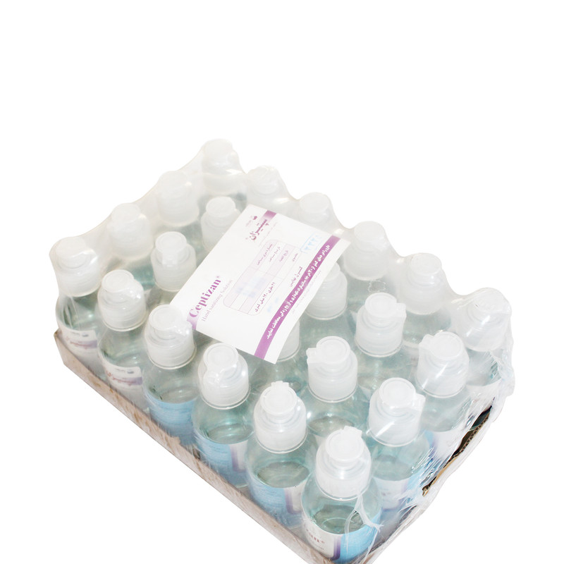 محلول ضدعفونی کننده دست بهوزان مدل Ceptizan-83 حجم 120 میلی لیتر بسته 24 عددی