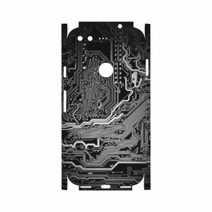 MAHOOT Black Printed Circuit Board-FullSkin Cover Sticker for Google Pixel