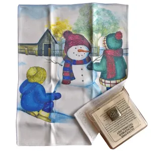 دستمال عینک و لنز میکروفیبر مدل winter sculpture