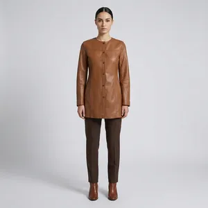 کت چرم زنانه مونو مدل چرم طبیعی کد B0003