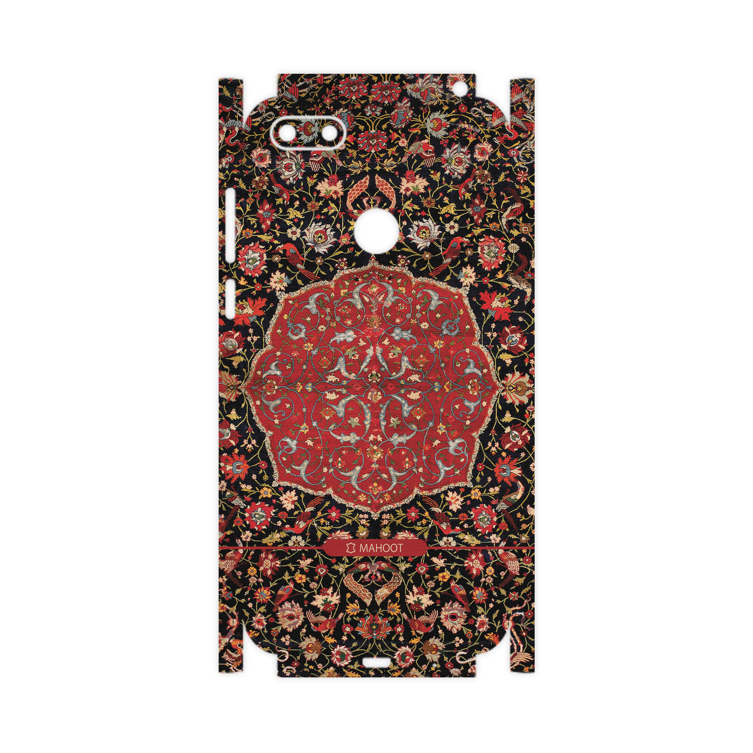 برچسب پوششی ماهوت مدل Persian-Carpet-Red-FullSkin  مناسب برای گوشی موبایل موتورولا Moto E6 Play