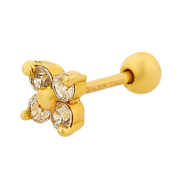 پیرسینگ طلا 18 عیار زنانه دوست خوب مدل dk986