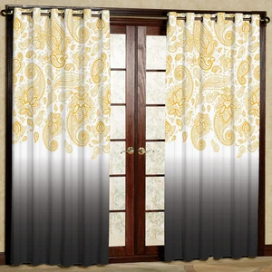 پرده مدل مخمل پانچی کد 1276T2 سایز 200x140 سانتی متر