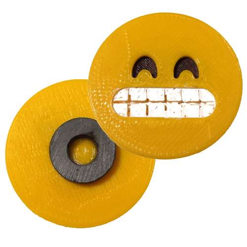 آهنربای یخچال ایموجی مدلBare Teeth Smile 