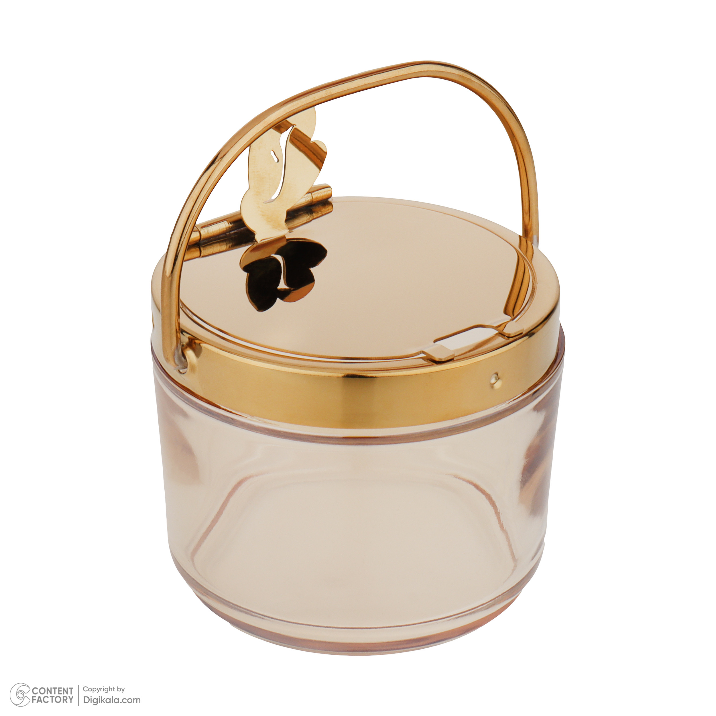 ظرف مربا و عسل مدل شیشه ای با طرح زنبور عسل - بدون بازو