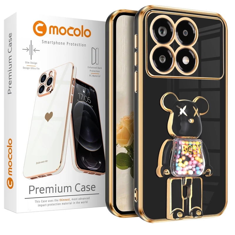 کاور موکولو مدل La Souris مناسب برای گوشی موبایل شیائومی Poco X6 Pro 5G به همراه پایه نگهدارنده
