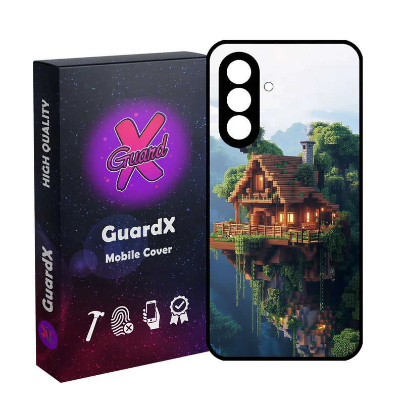 کاور گارد ایکس طرح خانه ماینکرفت مدل 10888 مناسب برای گوشی موبایل سامسونگ Galaxy S24 FE