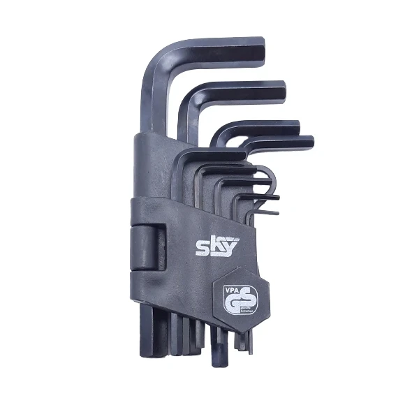 آچار آلن شش گوش اسکای مدل کارتی AJ-SKY-ST-2211B مجموعه 9 عددی 