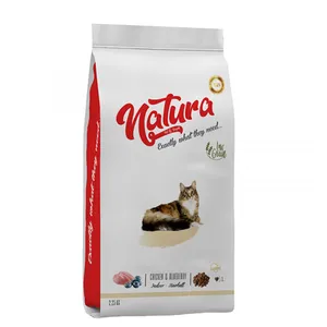 غذای خشک گربه بالغ ناتورا مدل indoor hairball وزن 2.25 کیلوگرم