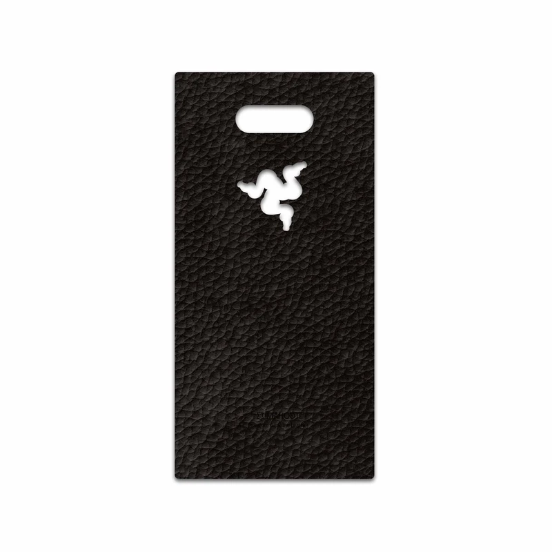 برچسب پوششی ماهوت مدل Dark-Brown-Leather مناسب برای گوشی موبایل ریزر Phone 2