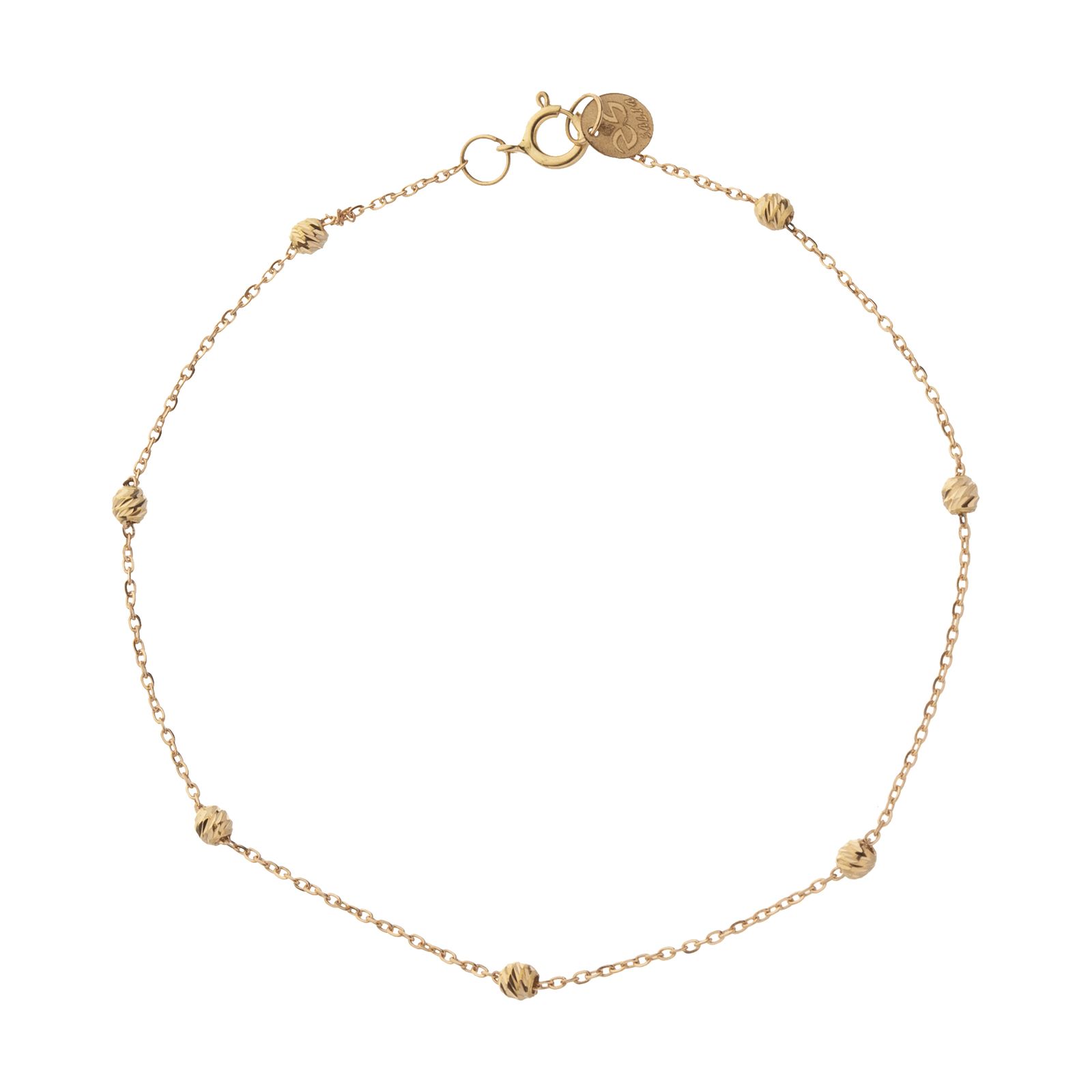 دستبند طلا 18 عیار زنانه مدیسا مدل B1039 -  - 1