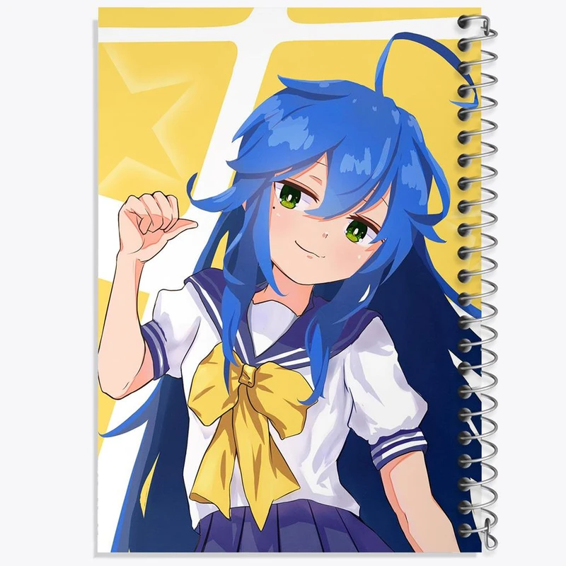 دفتر مشق 100 برگ خندالو طرح ایزومی انیمه ستاره خوش شانس Lucky Star کد 23587