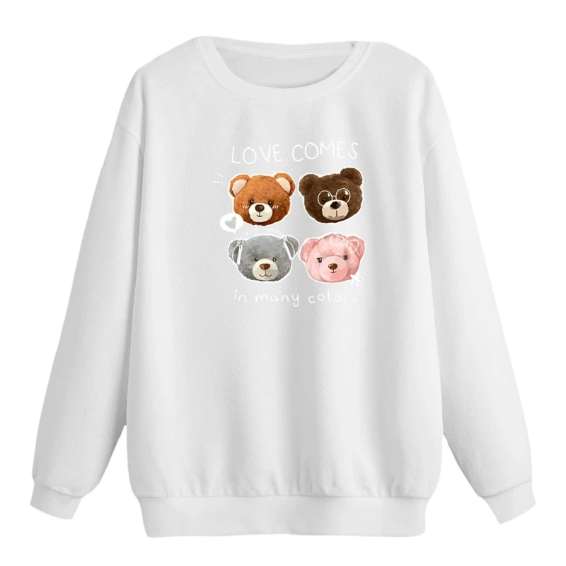 سویشرت زنانه مدل کله خرس 