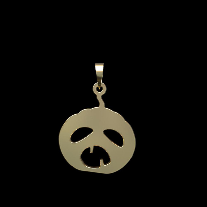 آویز گردنبند طلا 18 عیار زنانه مدوپد مدل هالووین کد PA1-12487