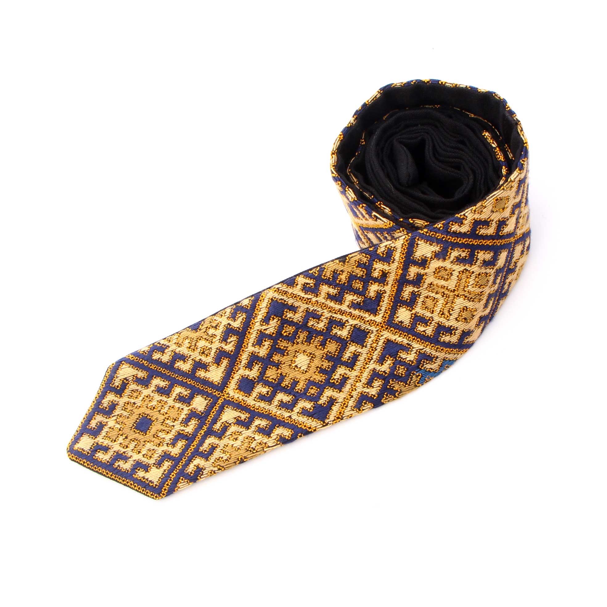 کراوات دست دوز مردانه آرانیک مدل هندسی کد 1206900013