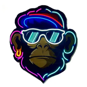 چراغ دیواری مدل نئون طرح آیس مانکی