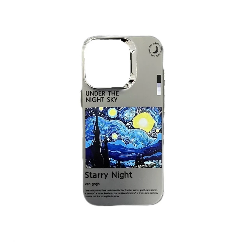 کاور طرح شب پرستاره ونگوگ مدل STAR مناسب برای گوشی موبایل اپل iPhone 16 Pro