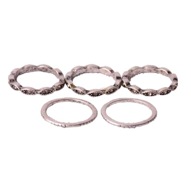 انگشتر زنانه ای  سی سی مدل 598590 مجموعه 5 عددی