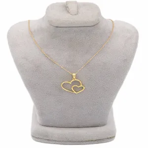 گردنبند طلا 18 عیار زنانه مدل قلبی